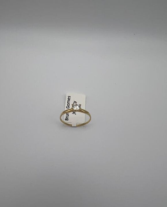 Ring in Yellow Gold 18K with Zirconia