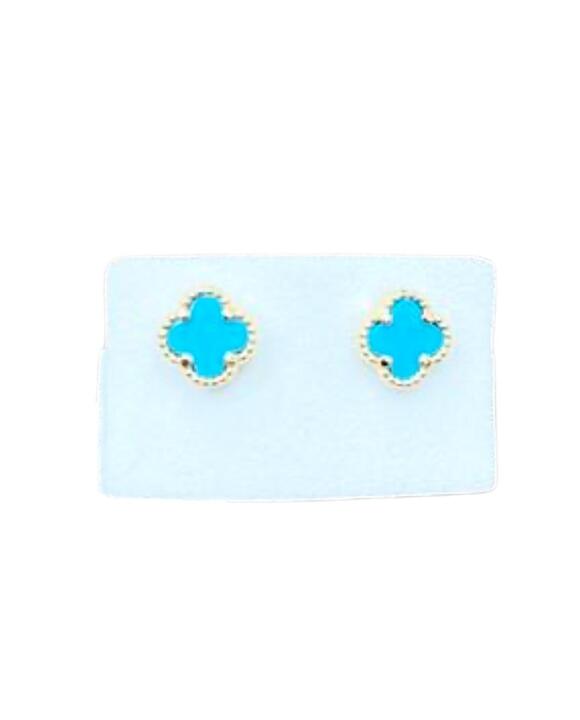 Earrings 18K with Turquoise